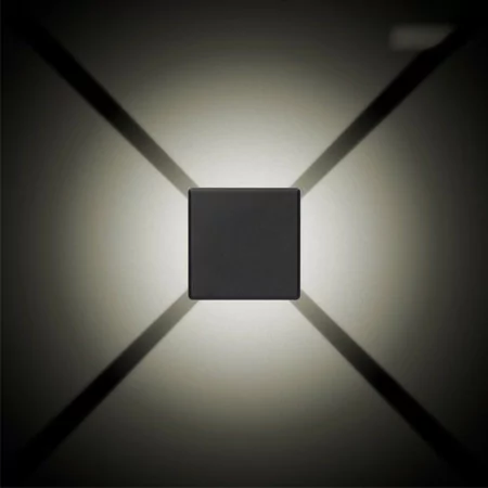 LED Square wall light 6W - IP65 - 130Lm - 4000k Daylight