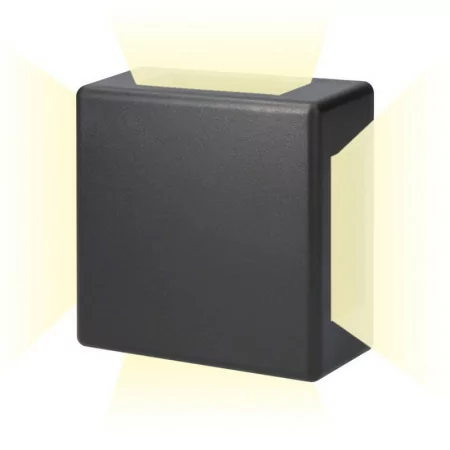 LED Square wall light 6W - IP65 - 130Lm - 4000k Daylight