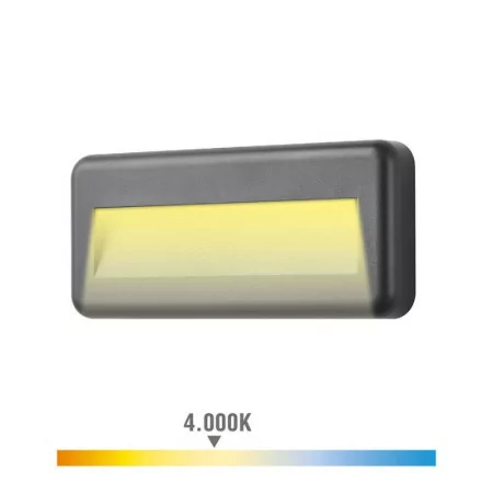 Aplique Retângular LED 6W - IP65 - 150Lm - 4000k Luz Dia|EdM|8425998321500