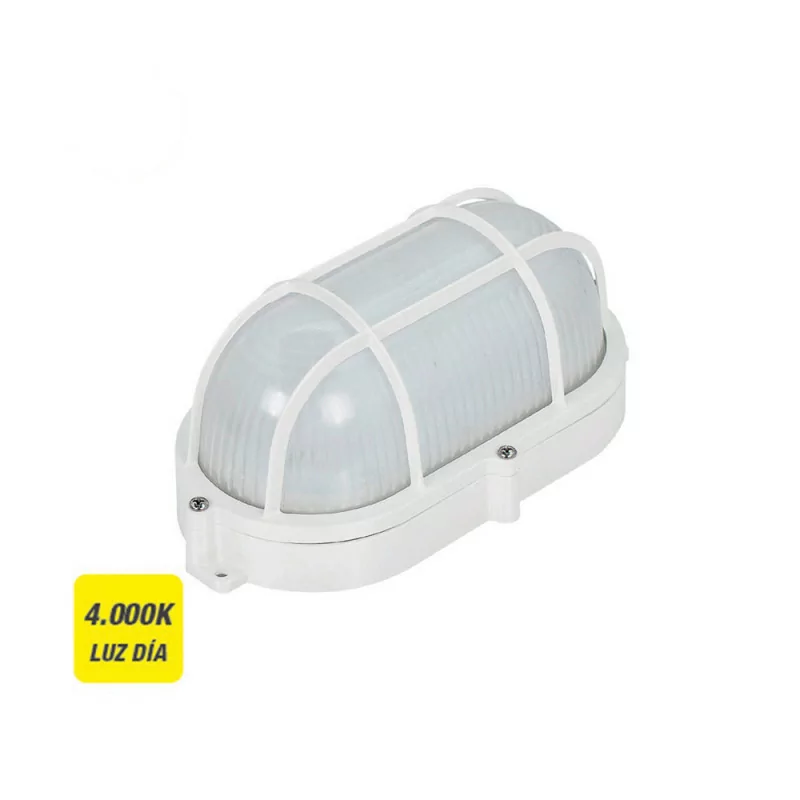 Wall Lamp Oval Outdoor Grid LED 9W - 810Lm - IP65 Wall Lamp Oval Outdoor Grid LED 9W - 810Lm - IP65