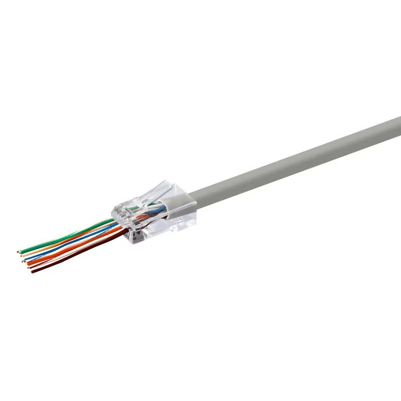ExtremeBox Bag 50 pcs Plug RJ45 1U UTP CAT6 Technology Through