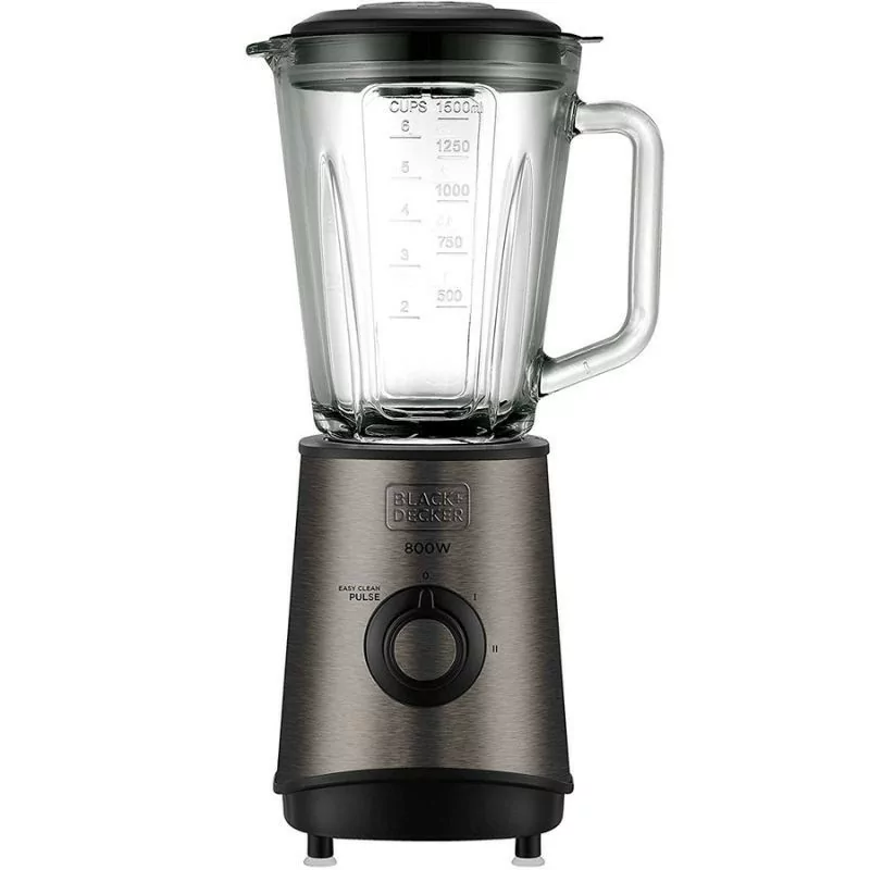 Liquidificadora Black & Decker - 1.5L - 800W - Cinza - BXJB-800-E|Black Decker|8432406120020 Liquidificadora Black & Decker - 1.5L - 800W - Cinza - BXJB-800-E|Black Decker|8432406120020