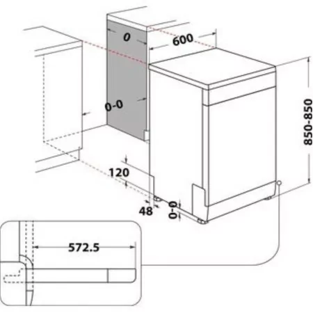 Máquina Lavar Louça Whirlpool WFO3O41PLX