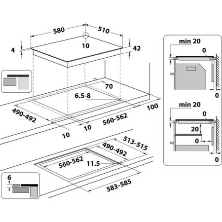 Placa Vitrocerâmica Hotpoint HR631C|Hotpoint|8050147042830