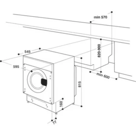 Máquina Lavar Secar Roupa Indesit BIWDIL-861284-EU - 6Kg - Branca|Indesit|8050147586020