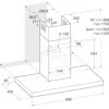 Exaustor Chaminé Indesit - 90cm - Classe C - IHBS9.4LMX|Indesit|8050147552360