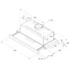 Indesit H-461-IX-1-1 Extractor Hood - 60cm - Stainless Steel