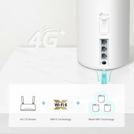Router TP-Link Deco - X20-4G AX1800 - Dual-Band - WiFi 6 Mesh - 4G LTE Gigabit|TP-Link|6935364006709