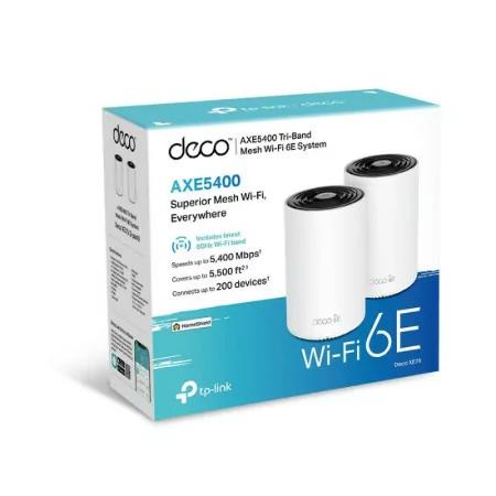 Tp-Link Router - AXE5400 - Whole Home Mesh - 6E Gigabit Wi-Fi - Pack-2