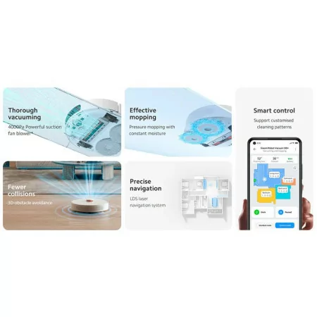Aspirador Robot Xiaomi Vacuum S10+ - Branco - BHR6368EU|Xiaomi|6934177794025