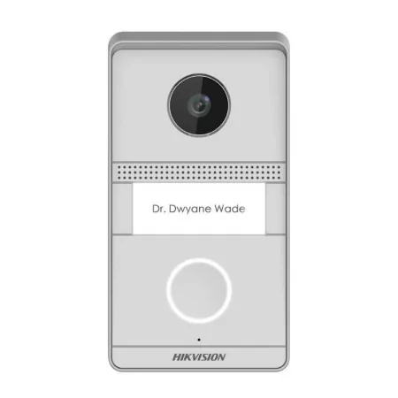 Video-Porteiro Analógico - 2 Fios - À prova de vandalismo - Metal - DS-KV1101-ME2|Hikvision|6941264079149