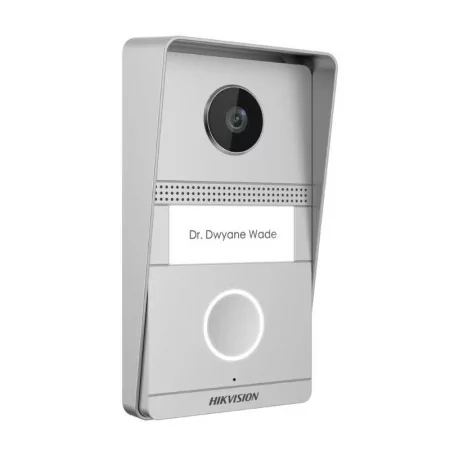 Video-Porteiro Analógico - 2 Fios - À prova de vandalismo - Metal - DS-KV1101-ME2|Hikvision|6941264079149