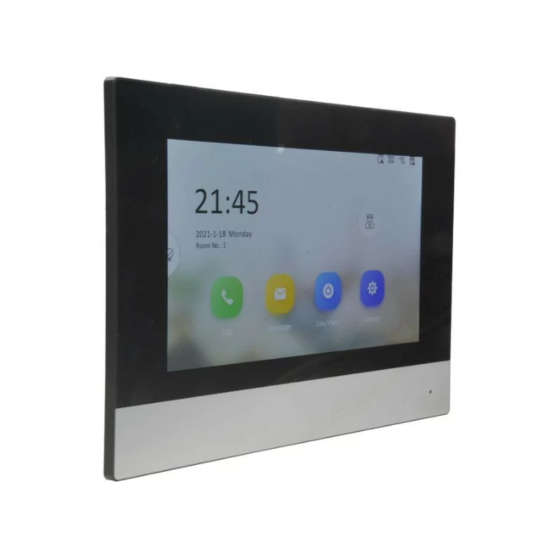 Monitor for Video Intercom - 7 Inches - Micro SD Slot - SF-VIDISP01W-7WIP