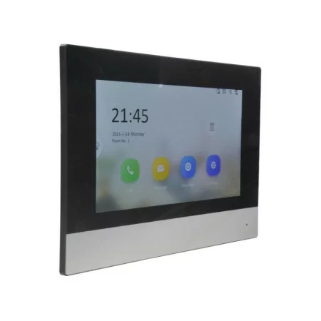 Monitor for Video Intercom - 7 Inches - Micro SD Slot - SF-VIDISP01W-7WIP