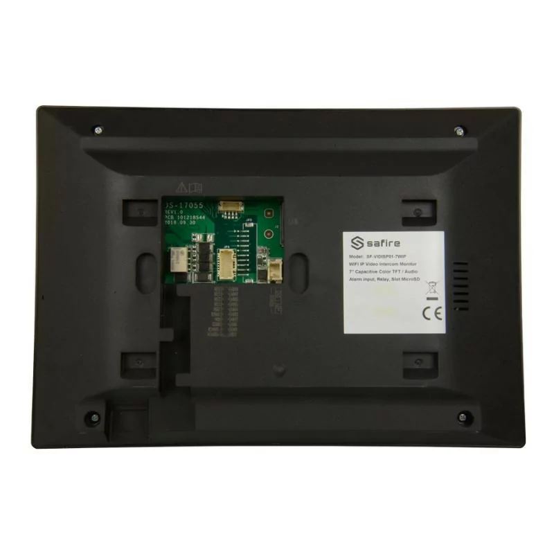 Monitor para Vídeo-Porteiro - 7 Polegadas - Slot p/ Micro SD - SF-VIDISP01W-7WIP
