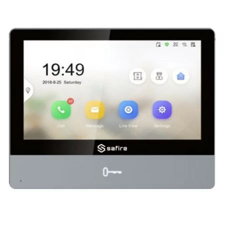 Monitor for Video Intercom - 7 Inches - Slot for Micro SD - SF-VIDISP02-7WIP