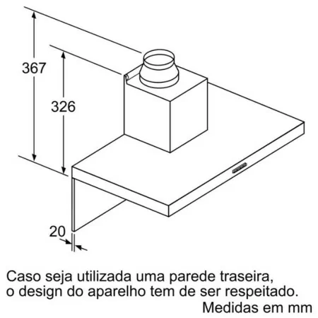 Siemens chimney - 60cm - LC-67-BHM-50