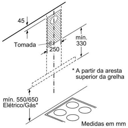 Siemens chimney - 60cm - LC-67-BHM-50