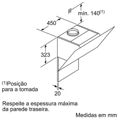 Siemens Chimney - 90cm - LC-91-KWW20