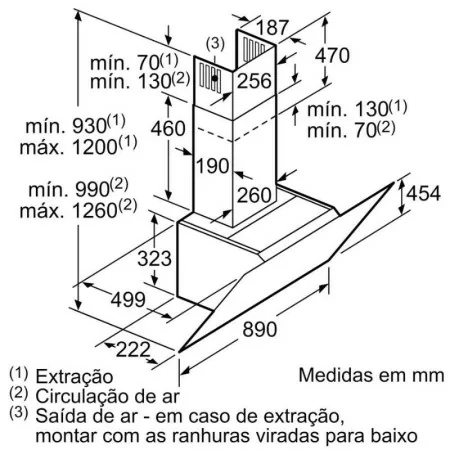 Siemens Chimney - 90cm - LC-91-KWW20
