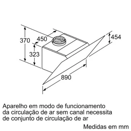 Siemens Chimney - 90cm - LC-91-KWW20