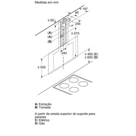 Siemens Chimney - 90cm - LC-97-FVW-60