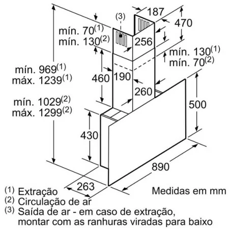 Siemens Chimney - 90cm - LC-97-FVW-60