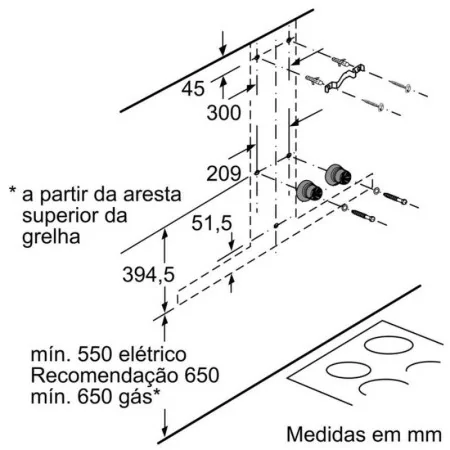 Siemens chimney - 90cm - LC-98-BIP-50