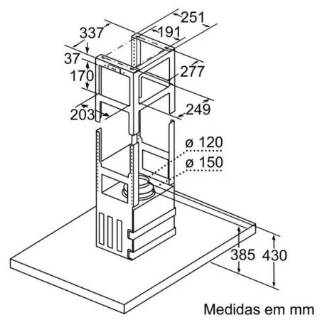 Siemens Chimney - 90cm - LF-98-BIP-50