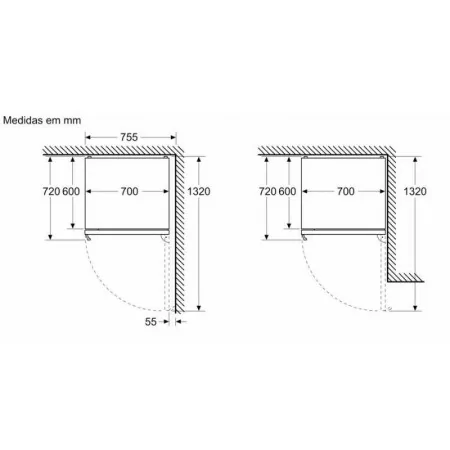 Siemens Combined Refrigerator - 440L - No Frost - KG49NAIBT