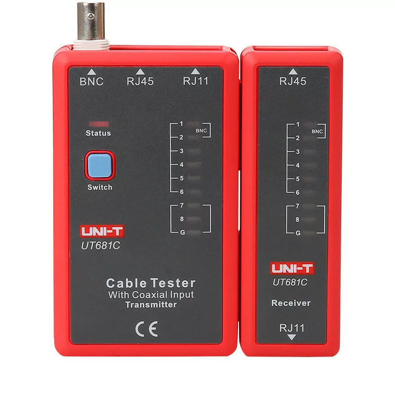 Testador de Cabos de Rede e Telefónicos (RJ45 / RJ11) - Uni-T - UT681L