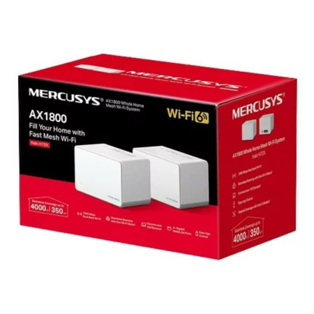 Mercusys H70X MESH System - AX1800 - Dual-Band Gigabit - Wifi 6 - Pack 2