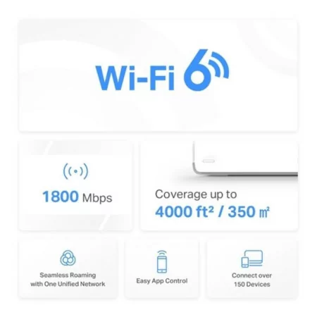 Mercusys H70X MESH System - AX1800 - Dual-Band Gigabit - Wifi 6 - Pack 2