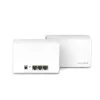 Sistema Mesh Mercusys H80X - AX3000 - Dual-Band - Wifi 6 Gigabit - Pack 2|Mercusys|6957939000691