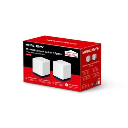 Sistema MESH Mercusys H50G - AC1900 - Dual-Band - WiFi 5 Gigabit - Pack 2|Mercusys|6935364006600