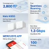 Sistema MESH Mercusys H30G - AC1300 - Dual-Band - Wifi 5 Gigabit - Pack 2|Mercusys|6957939000677