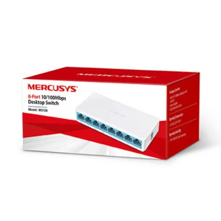 Mercusys Mini Switch - 8 Ports - 10/100Mbps - MS108