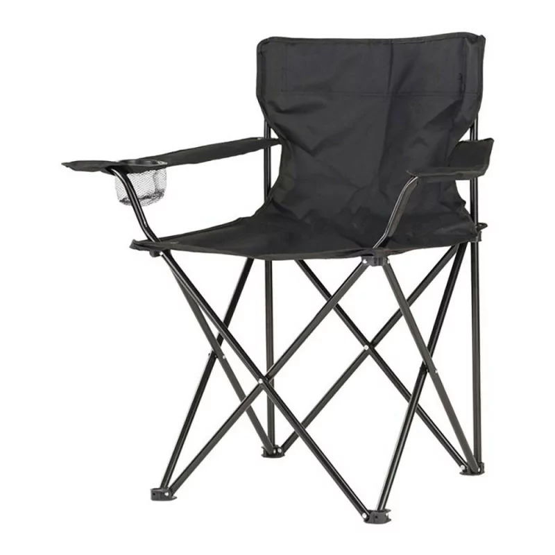 Folding Camping Chair - 80cmx83.5cmx51cm - Black