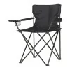 Cadeira de Campismo Dobrável - 80cmx83,5cmx51cm - Preta||5709386896959