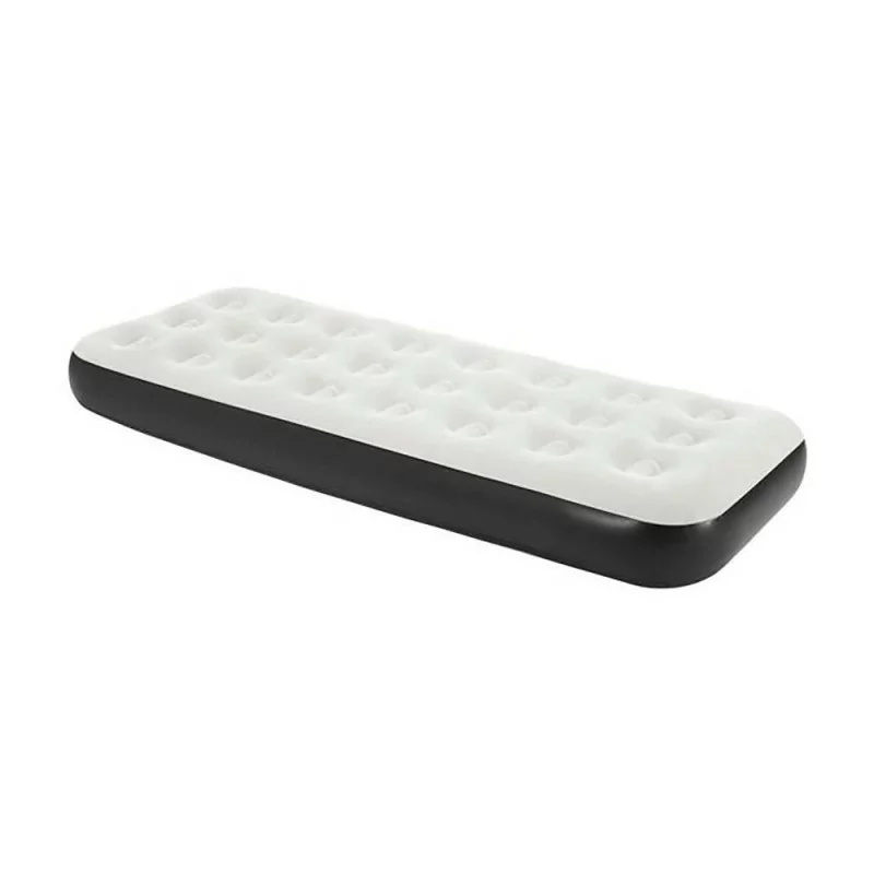 Inflatable Camping Mattress - 73x191x22cm - White/Black
