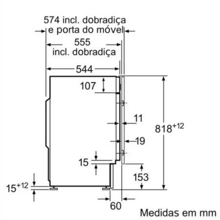 Máquina de Lavar Roupa de Encastre Bosch - 8Kg - 1400RPM - Branca|Bosch|4242005348749