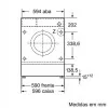 Máquina de Lavar Roupa de Encastre Bosch - 8Kg - 1400RPM - Branca|Bosch|4242005348749