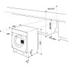 Hotpoint Built-in Washing Machine - 8Kg - 1200RPM - White