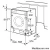 Máquina de Lavar Roupa de Encastre Siemens - 8Kg - 1200RPM - Branca - WI12W327ES|Siemens|4242003923078
