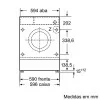 Máquina de Lavar Roupa de Encastre Siemens - 8Kg - 1200RPM - Branca - WI12W327ES|Siemens|4242003923078