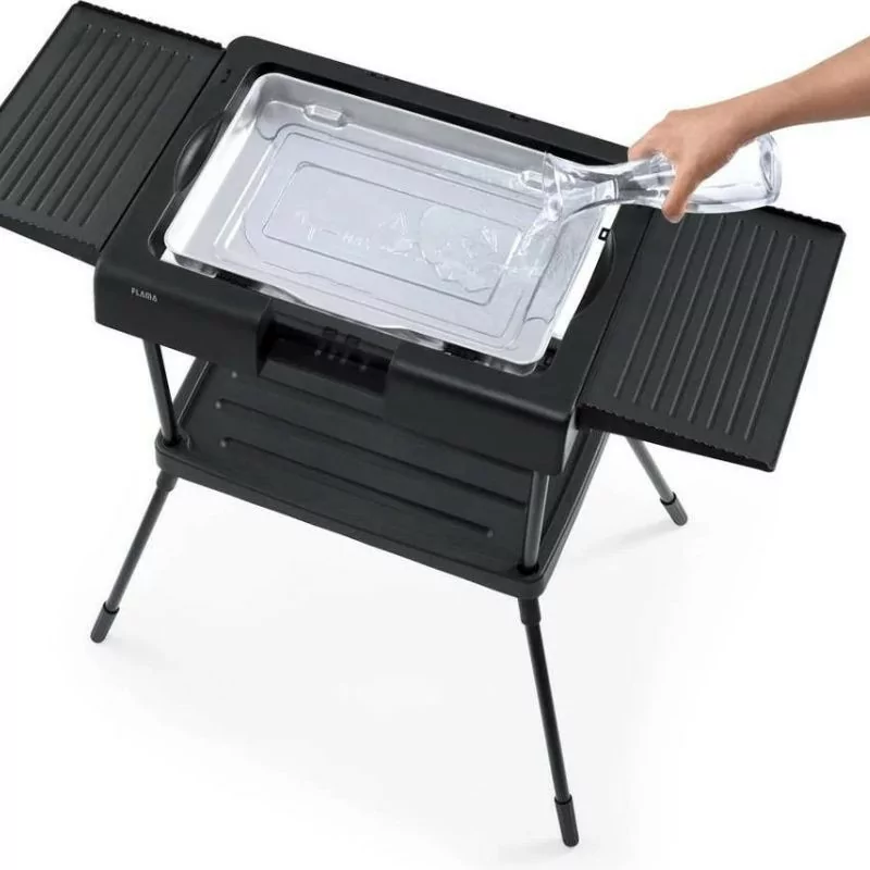 Grill Barbecue Flama - 2000W - 42x27cm - Negro
