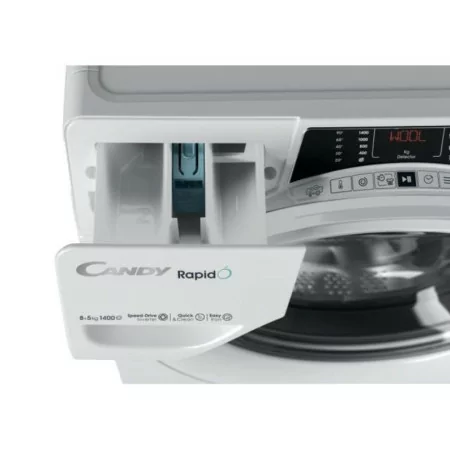 Máquina de Lavar e Secar Roupa Candy - 8Kg - 1400RPM - Branca - 60x53x85A Máquina de Lavar e Secar Roupa Candy possui capacidade para até 8kg de roupa e atinge uma velocidade de centrifugação de 1400 RPM.om dimensões de 60x53x85 cm, esta máquina oferece praticidade e eficiência em um design branco elegante.A Máquina de Lavar e Secar Roupa Candy possui capacidade para até 8kg de roupa e atinge uma velocidade de centrifugação de 1400 RPM.om dimensões de 60x53x85 cm, esta máquina oferece praticidade e eficiência em um design branco elegante.