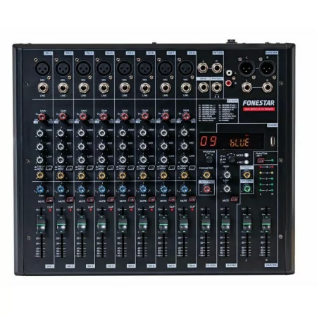 Fonestar Mixer Mixer - MIX 8PRO - 8 channels and 2 outputs