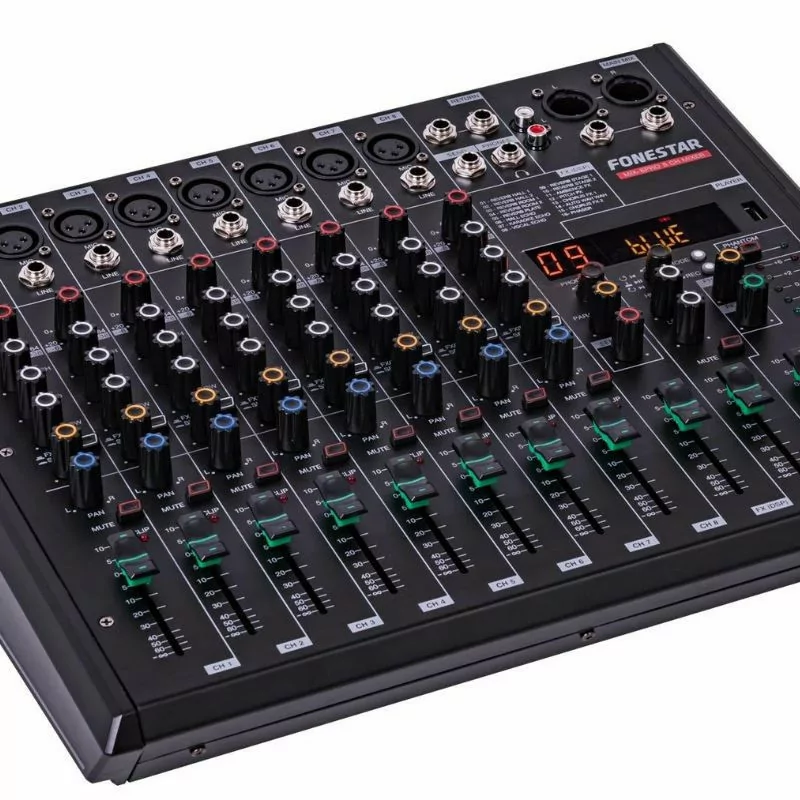 Fonestar Mixer Mixer - MIX 8PRO - 8 channels and 2 outputs