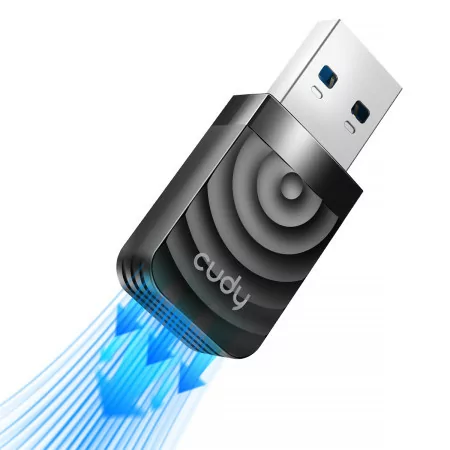 Adaptador USB Cudy - AC1300 - High Gain Wi-Fi - WU1300S|Cudy|6971690791186